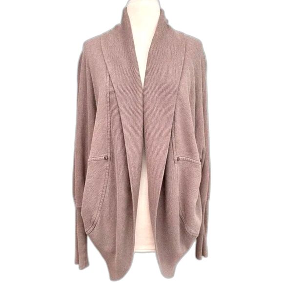 Aritzia Wilfred Women's Brown Diderot Oversize Studded Cocoon Sweater Size M - Picture 4 of 7